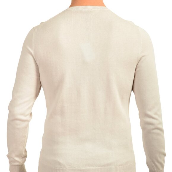 Malo Men's Light Gray Crewneck Pullover Sweater US S IT 48 - Picture 3 of 7